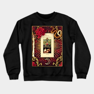 grand etteilla tarot, part I - two of cups Crewneck Sweatshirt